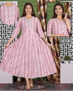 Rayon Sequin Flair Kurti