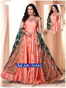 Soft Silk Gown Kameez