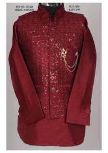 Kids: Kids Boy Modi Suit With Sequence Jacket