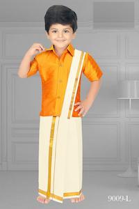 Father Son Combo South Indian Dhoti Suit