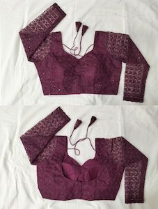 Readymade Blouses: Designer Long Sleeves Readymade Blouse