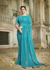 Designer Saree with Swarovski Work
