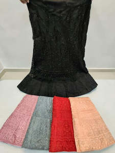 Unstitched Semi Stitched Lehenga: Chikankari Semi Stitched Lehenga