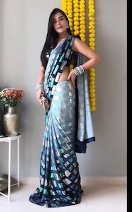 Back Patch Sequence Saree