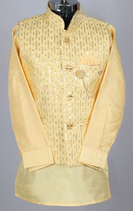 Kids Boy Modi Suit With Sequence Jacket