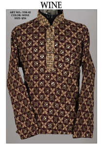 Kids: Kid's Boy Festive Straight Kurta