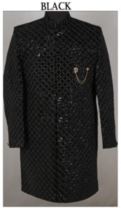 Sherwani Plus Size: Men’s Velvet Sherwani