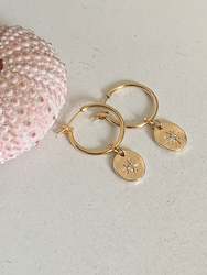 Earrings: North Star Hoops