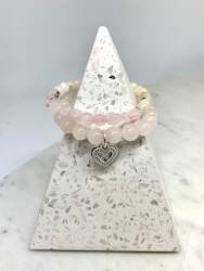 Rose Quartz Bracelet Set