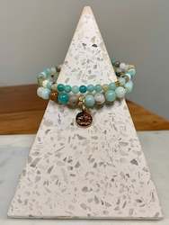 Lotus Disc Bracelet Set