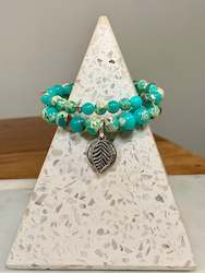Shoushan Bracelet Set - Green