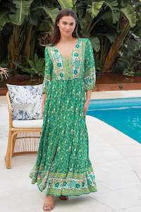 Maxi Dress: Eleanor Maxi Dress - Dreamcatcher