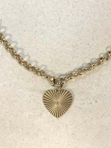 Radiating Heart Necklace