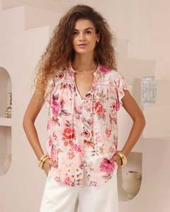 Clothing: Dahlia Flutter Blouse