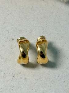 Crossover Hoop Studs
