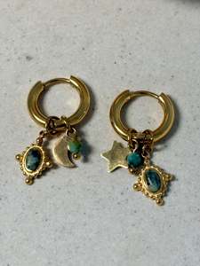Celestial Green Hoops
