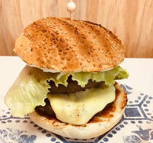 Products: Boss Lamb Burger & chips