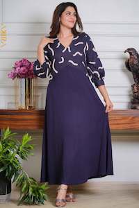 Indigo Designer Dress