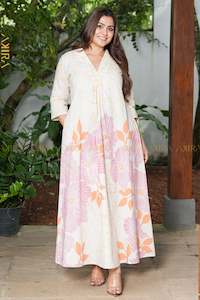 women-maxi-batik-dress: Rose Viyana Batik Designer Dress