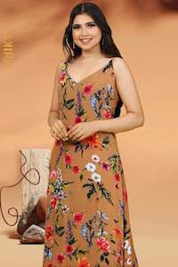 women-maxi-dress: Aseliya Floral Print Dress