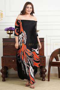 Midnight Magic Silk Party Dress