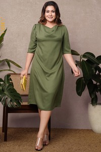 Sevendra Cowl Neck Dress