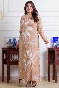 women-maxi-batik-dress: The Golden Meadow Batik Dress