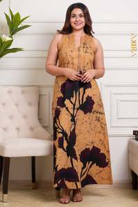 women-maxi-batik-dress: Sienna designer batik dress