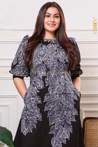 Dark In Crown Batik Dress