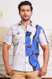 Bright look men batik shirt