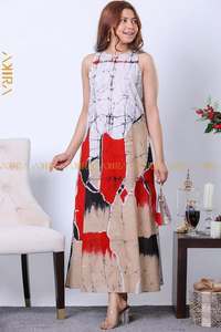 women-maxi-batik-dress: Anjali Batik Designer Dress
