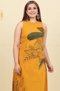 women-maxi-dress: Happy Vibes linen dress