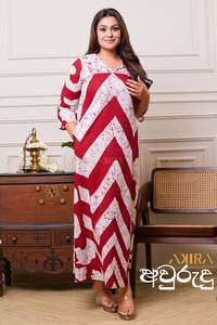Lotus batik designer dress