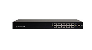 Networking Hardware: Ubiquiti EdgeSwitch 16 Port 150W Managed PoE GigE Switch
