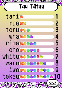 Poster Set A - Tau Tātau (Counting) Variant 4