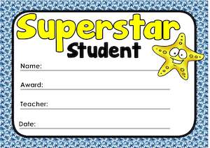 Certificate - Superstar Student