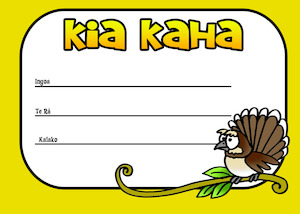 Resource Library Certificates: Certificate - Kia Kaha Style 4