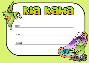 Resource Library Certificates: Certificate - Kia Kaha Style 1