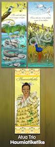 Atua Wall Panels 2022 Series: Haumiatiketike - Outdoor Wall Panel Trio Set