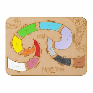 Large Puzzles: Ngā Tae (Colours) Large Wooden Puzzle