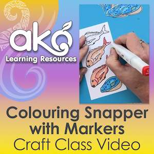 Crafting: Colouring Snapper with Markers
