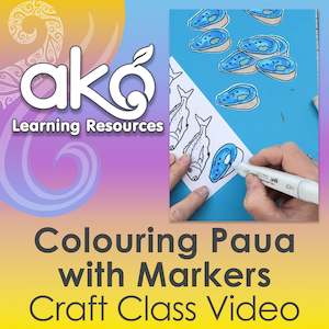 Colouring With Markers: Crafting: Colouring Paua with Markers
