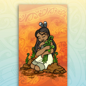 Outdoor Art Panels Hine Atua: Hine-ahu-one Outdoor Art Panel