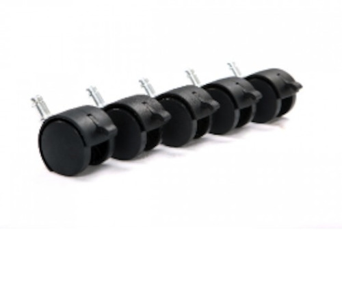 Castors: Pro Castor Black Locking Pack 5