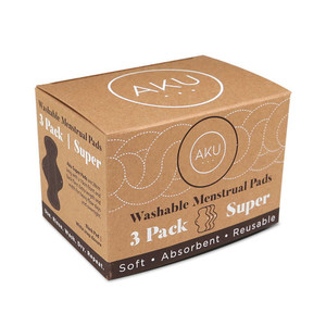 Products: Black Washable Super Pads 3 Pack AKU