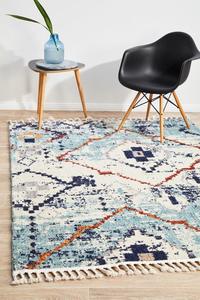Marakesh: Blue Plush Moroccan Rug