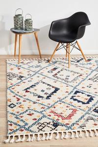 White Diamond Plush Moroccan Rug