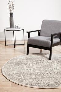 Odyssey: Apadana Jasper Silver Round Rug