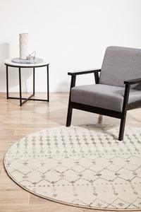 Odyssey: Apadana Lily Silver Round Rug