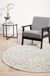 Odyssey: Apadana Lila Silver Round Rug
